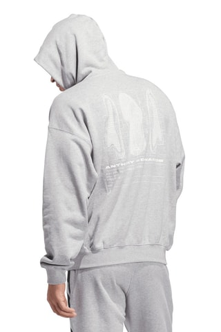 Sweat à capuche Anthony Edwards Seasonal - Gris chiné - Adidas