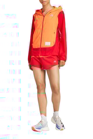 Short de running taille haute New York city - Orange et rouge - Adidas