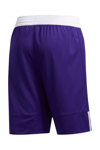 Short de basketball réversible 3G Speed - Violet et blanc