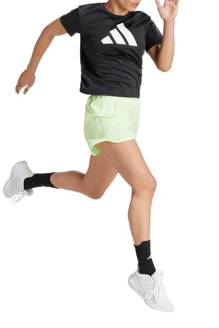 Short slim de running taille haute Run It - Vert clair