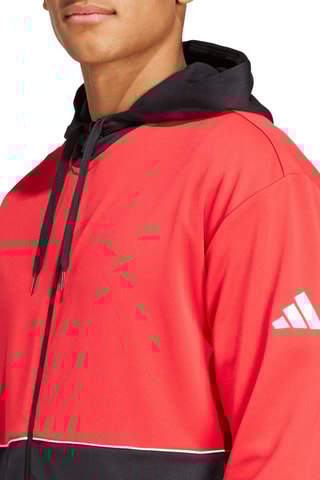 Veste à capuche et pantalon - Rouge et noir