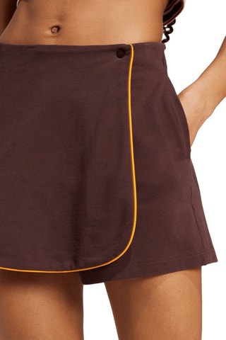 Jupe-short - Marron foncé