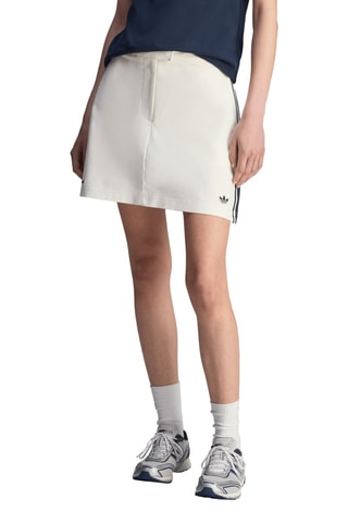 Jupe-short - Blanc et bleu marine