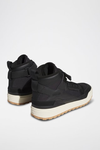 Chaussures montantes de basketball en cuir Forum - Noir