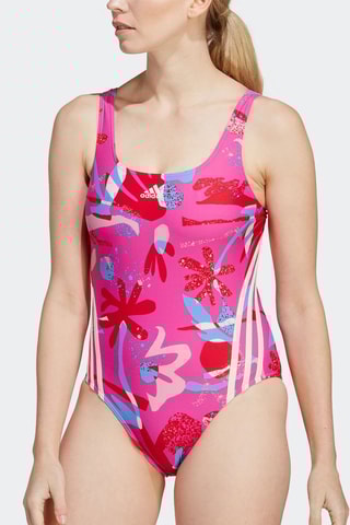 Maillot 1 pièce 3-Stripes - Fuchsia