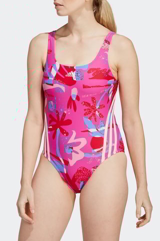 Maillot 1 pièce 3-Stripes - Fuchsia