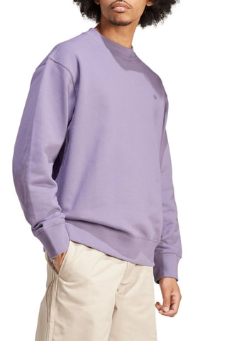 Sweat en coton biologique Adicolor Contempo Crew - Violet