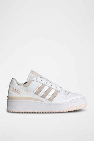 Sneakers en cuir Forum Bold Stripes - Blanc et beige