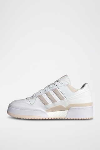 Sneakers en cuir Forum Bold Stripes - Blanc et beige