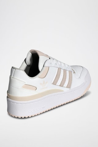 Sneakers en cuir Forum Bold Stripes - Blanc et beige