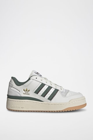 Sneakers en cuir Forum Bold Stripes - Blanc, vert et beige