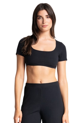 Crop top Isabella - Negro