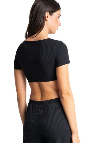 Crop top Isabella - Negro