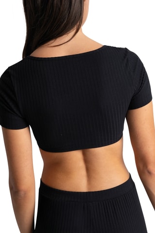 Crop top Isabella - Negro