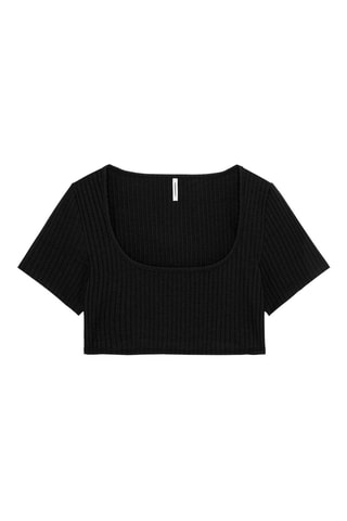 Crop top Isabella - Negro
