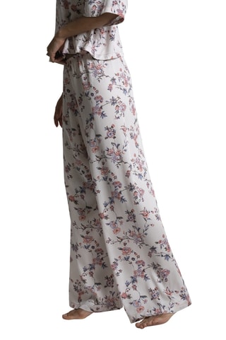 Pantalón de pijama Chloe - Blanco y rosa