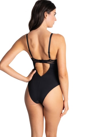 Body braga brasileña Gardenia - Negro