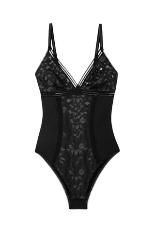 Body braga brasileña Gardenia - Negro