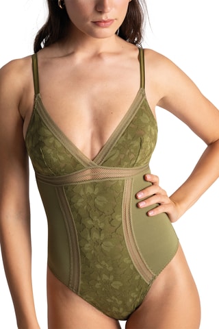 Body braga brasileña Gardenia - Verde