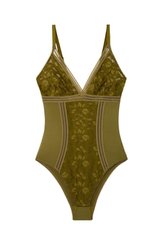 Body braga brasileña Gardenia - Verde