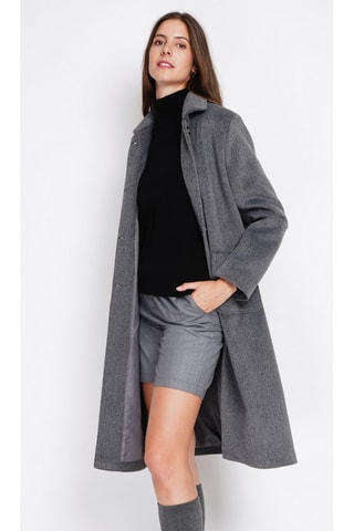 Manteau en laine  - Gris foncé