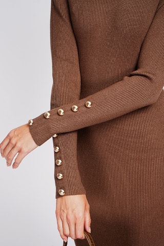 Robe pull  - Marron