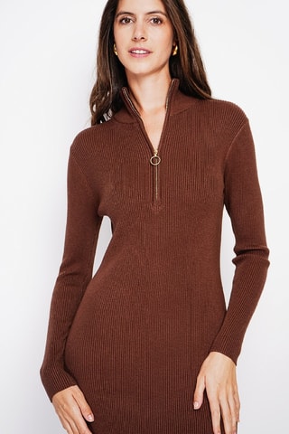 Robe pull  - Marron