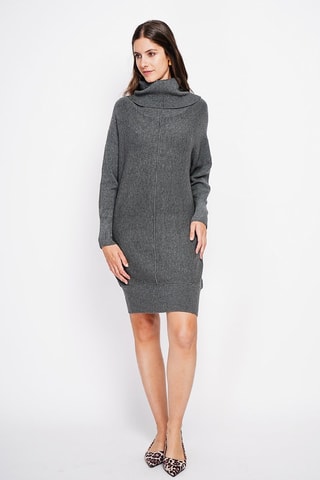 Robe pull oversize  - Gris foncé