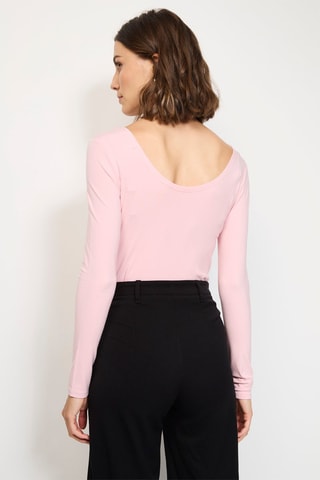 Body en soie  - Rose