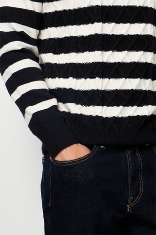 Pull  - Blanc et noir