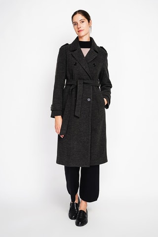 Manteau en laine  - Gris foncé