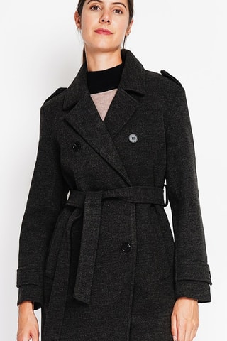 Manteau en laine  - Gris foncé