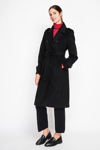 Manteau en laine  - Noir