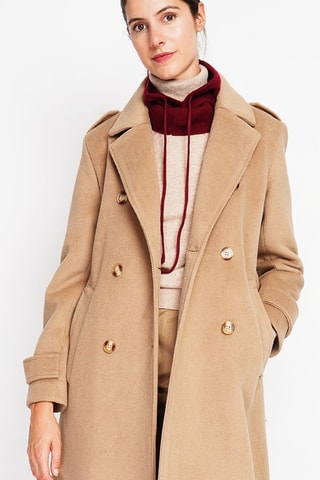 Manteau en laine  - Beige