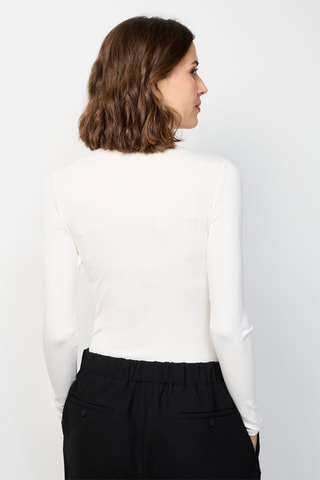 Body en soie  - Blanc