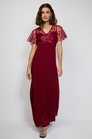 Robe longue  - Bordeaux