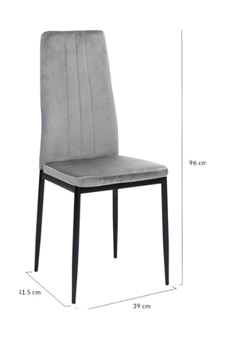 4 sedie Jade - 39 x 96 x 41,5 cm