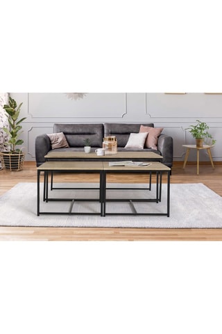 3 tavolini Manufacture - 53 x 53 x 41 cm e 113 x 50 x 45 cm