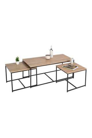 3 tavolini Manufacture - 53 x 53 x 41 cm e 113 x 50 x 45 cm