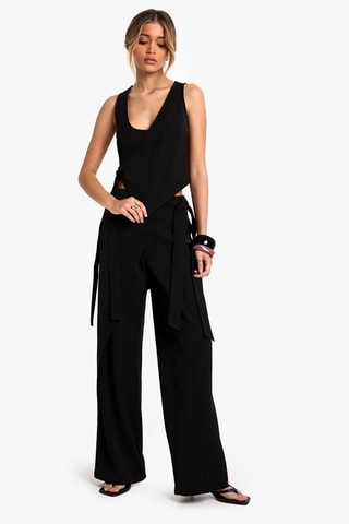 Broek Wide Legs - Zwart