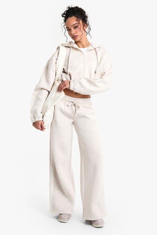 Broek Straight - Gemêleerd Lichtgrijs