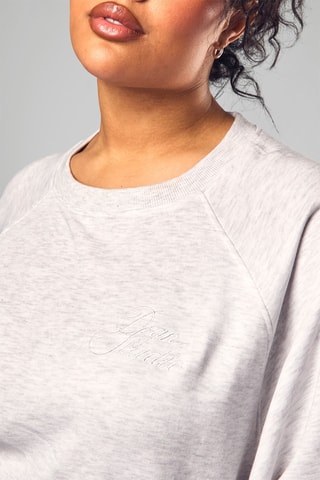 Sweater - Gemêleerd Lichtgrijs