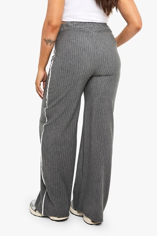 Broek Wide Legs Hoge Taille - Grijs