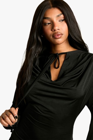 Nauwaansluitende Jurk - Zwart