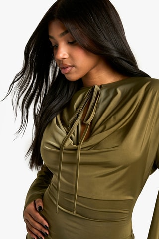 Nauwaansluitende Jurk - Groen