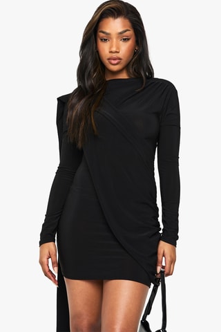 Nauwaansluitende Jurk - Zwart