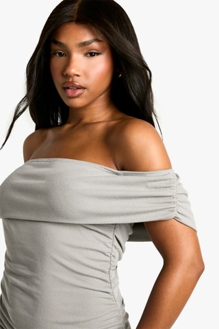 Gedrapeerde Jurk - Grijs