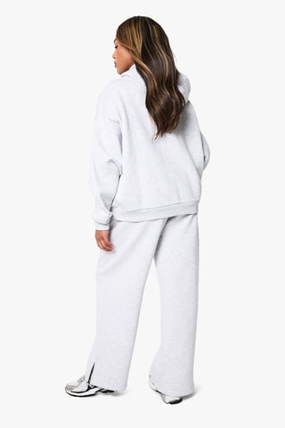 Sweater en Joggingbroek Hoge Taille - Gemêleerd Lichtgrijs