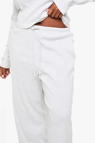 Broek Wide Legs - Gemêleerd Lichtgrijs