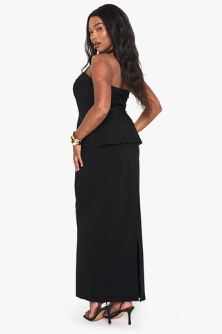 Jurk Trompe-l'œil - Zwart